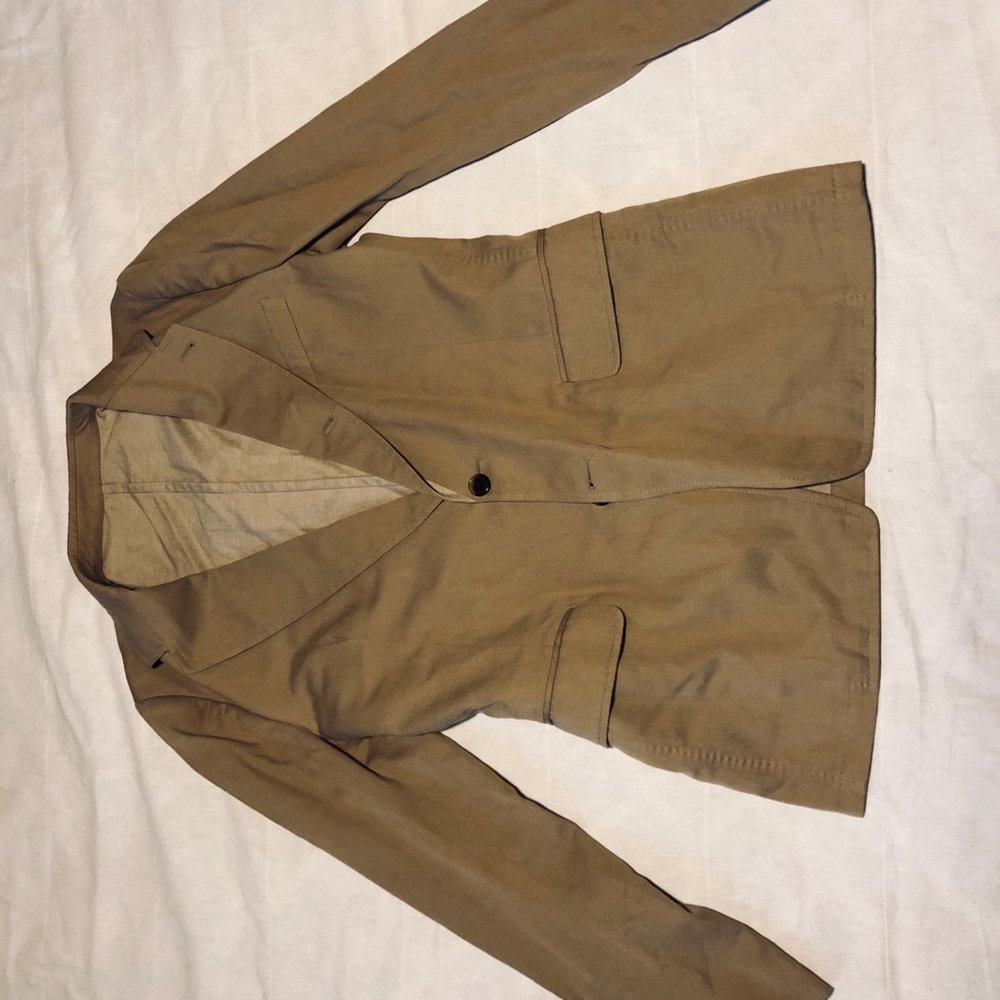 Dries Van Noten mens beige khaki blazer 38r